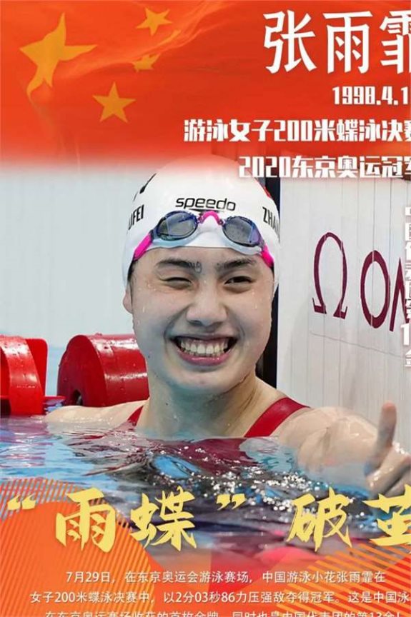 米兰体育网址-关于中国游泳队世锦赛狂揽7金，张雨霏3冠的信息